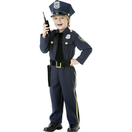 Classic Police Officer Halloween Costume for Boys, 2T, with Accessories