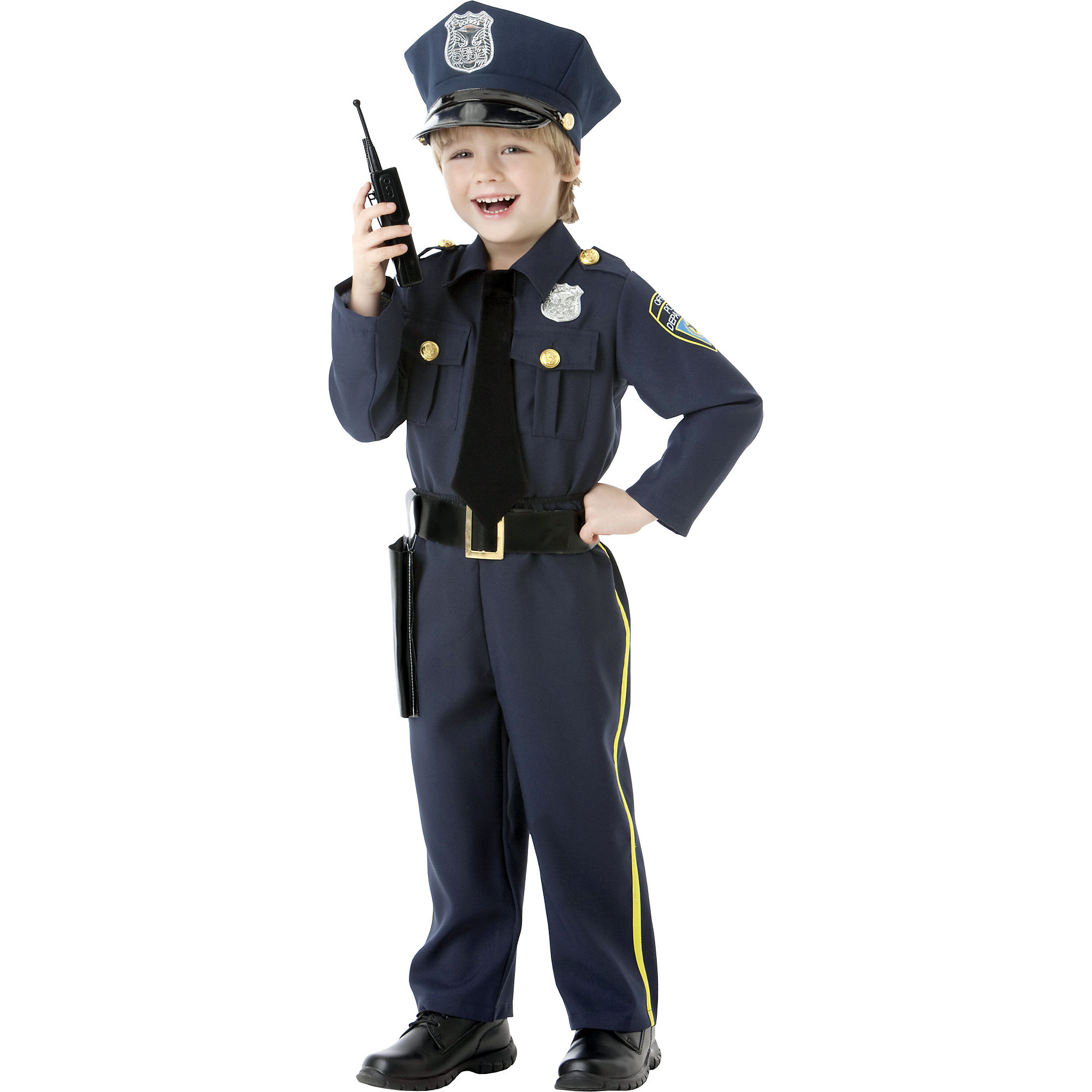 Fancy Dress Fashion Multicolor Young Heroes Child Police Officer Costume  Small Small Suneducationgroup.com