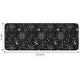 thumbnail image 7 of Black Gothic Sun Moon Pattern Kitchen Rug Mat,Kitchen Runner Rugs Non Skid Washable,Decorative Kitchen Floor Mats for Kitchen,Sink,Laundry,17"x47.2", 7 of 7