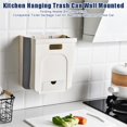 thumbnail image 4 of Cubo De Basura Colgante Para Cocina, Cubo De Basura Plegable Montado En La Pared Para Debajo Del Fregadero, Cubo De Basura Plegable Para Inodoro Para Dormitorio, Baño, Oficina Y Coche Moyic HA022669-00, 4 of 7