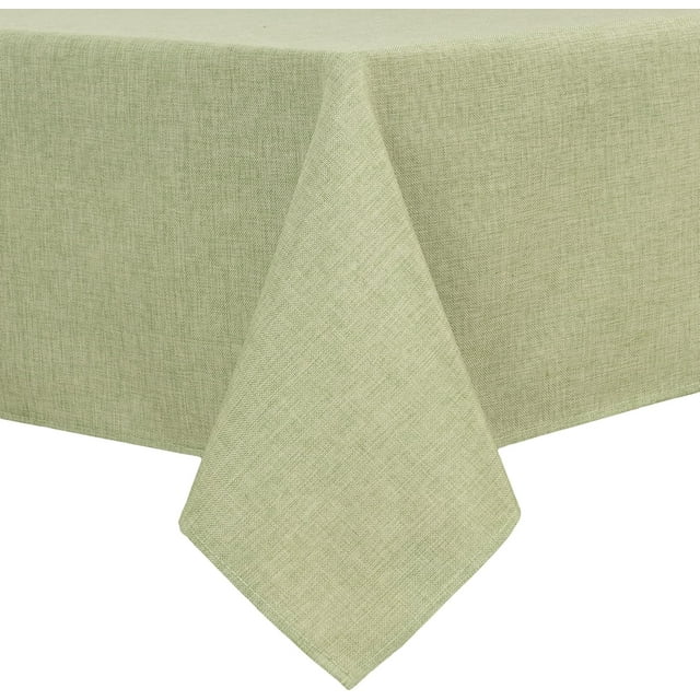 Faux Linen Rectangle Tablecloth Wrinkle Washable RustProof Rectangle Table Cloth for Kitchen Dining Room Holiday Table Cover for Party Dinner Farmhouse Grey X