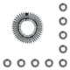 thumbnail image 2 of Guardurnaity Full Circular Tooth Rhinestones Stretch Comb Flexible Head Hiking Hairstyling Combs Party Hairdressing Band Type5 NO5, 2 of 6