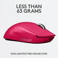 thumbnail image 2 of Logitech G PRO X SUPERLIGHT Wireless Gaming Mouse, Ultra-Lightweight, HERO 25K Sensor, 25,600 DPI, 2 of 4