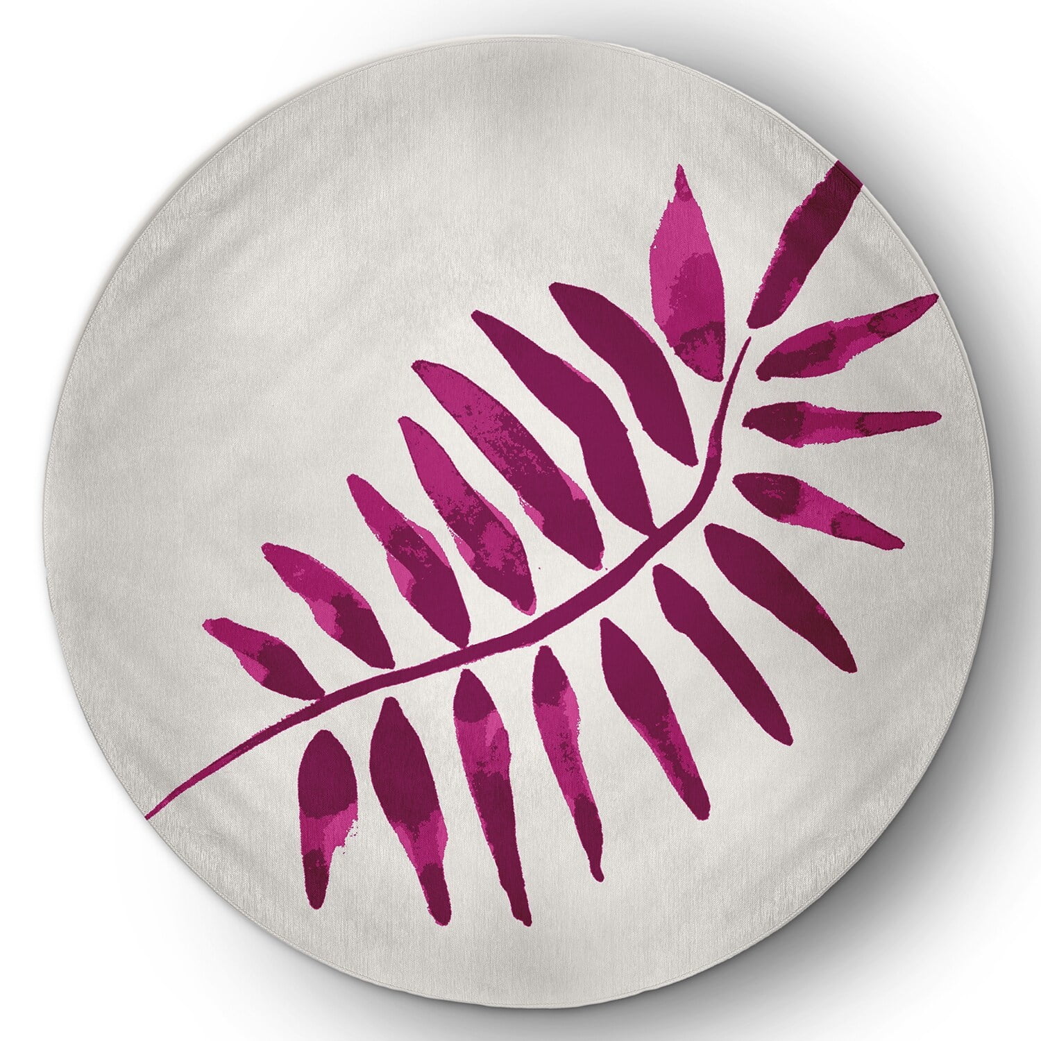 Simply Daisy 3' x 5' Purple Frond 2 Spring Chenille Indoor/Outdoor Rug