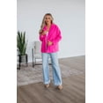 thumbnail image 2 of Ania Teddy Coat - Fuchsia, 2 of 5