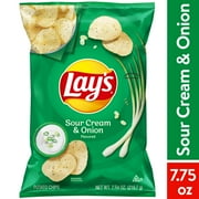 Lay's Potato Chips, Sour Cream & Onion Flavor, 7.75 oz - Value Pack