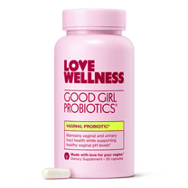 Love Wellness Good Girl Probiotics, Vaginal Probiotics for Women, pH Balance & Odor Support, 30 Capsules