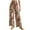 Khaki, variant on Lovskoo Wide Leg Pants Woman Printed Summer 2024 Trendy Elastic Waist Loose Pants Khaki S