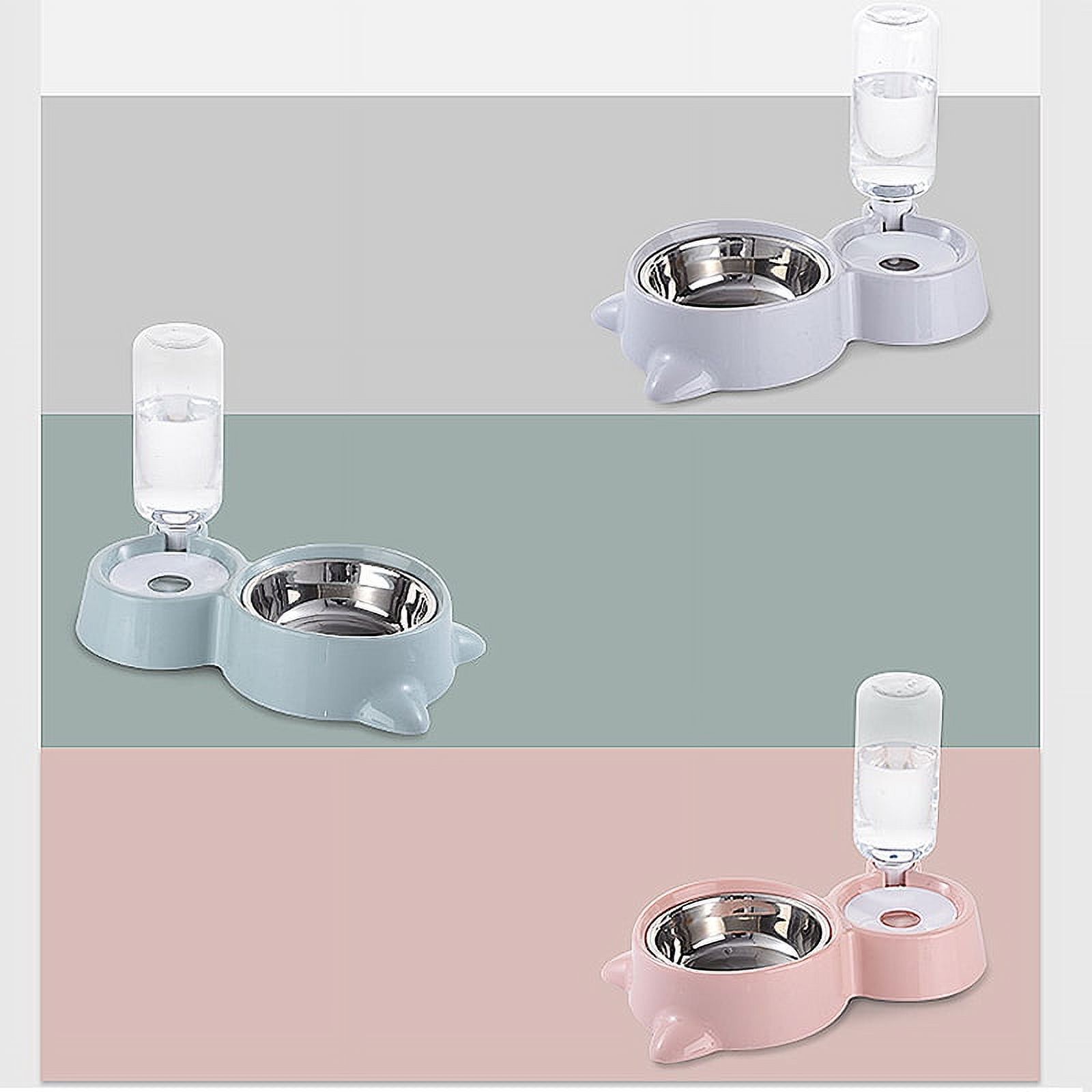 Automatic Pet Feeder Water Dispenser Cat Dog Drinking Bowl Dogs Feeder Dish Double Bowl;Automatic Pet Feeder Water Dispenser Cat Dog Drinking Bowl Dogs Feeder Dish - image 3 of 8