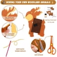 thumbnail image 4 of Fangsheng Woodland Animals Craft Kit Forest Creatures DIY Sewing Felt Plush Animals for Kids Beginners Educational Sewing Set Girls and Boys Art Craft Kits, 4 of 7