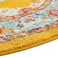 thumbnail image 3 of Unique Loom Parker Collection Area Rug - Merakli (3' 3" Round Yellow/Brown), 3 of 5