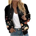 thumbnail image 2 of Jindong Veste à Fermeture Éclair Imprimée pour Femmes Automne et Hiver, 2 of 6