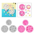 thumbnail image 2 of SDFGTstore Seashells Conchs Starfishes Baking Molds Marine Theme Cake Fondant Silicone Mold, 2 of 13