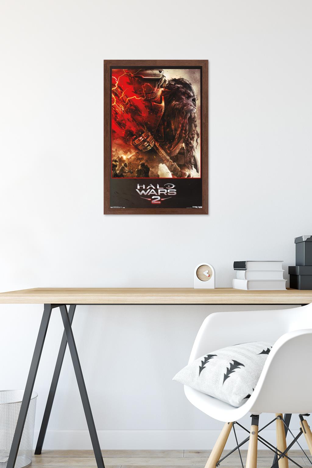 Halo: Halo Wars 2 - Face-Off Wall Poster, 14.725" x 22.375", Framed