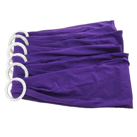 

Spandex Chair Sash with Buckles 13-Inch 6-Piece Purple