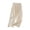 Beige, variant on Women's Plus Size Cotton Linen Pants, Embroidered Wide Leg Pants, High Waisted Loose Fit Boho Trousers, Comfortable Breezy Casual Palazzo Pants for Women Spring Summer Black M