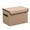 🥝 Coffee_Base#1128, variant on Foldable Storage Cube with Lid, Linen Fabric Storage Bin Organizer for Closet and Toys