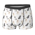 thumbnail image 6 of Men's Boxer Briefs, Cute French Bulldog Multicolor Soft Comfy Mens Underwear Boxer Briefs Breathable With Widen Waist, 6 of 7