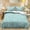 Teal Scroll Floral, variant on ZIATUBLES Lavender Daisy Print Twin Size Duvet Cover Set, 3 Pieces Soft Cozy Bedding, 1 Duvet Cover & 2 Pillowcases, Easy Care Lightweight Bedding for All Season, Chic Modern Decor