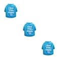 thumbnail image 4 of Ropa para Perros Methold Camisa de Algodón Patrón Impreso Azul С, 4 of 6