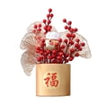 thumbnail image 3 of Cesta de flores Fernando estilo chino adorno de mesa arreglos florales para vacaciones, 3 of 6