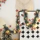 thumbnail image 1 of Luces blancas de Navidad, 16 pies con patrones de Papá Noel, iluminación decorativa a pilas para la mesa interior, modos estables y intermitentes, ambiente festivo, 1 of 6