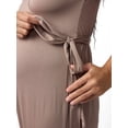 thumbnail image 5 of Ingrid & Isabel For Every Belly Women's Maternity Short Sleeve Knit Wrap Jumpsuit, Sizes S-XXL, 5 of 10