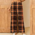 thumbnail image 2 of QATAINLAV Today Prime Sales Christmas Pj Pants Women Fashion Plaid Pajama Pant Casual Cotton Comfy Wide Leg Sweatpants Loose Plus Size Lounge Trousers Multicolor XXL, 2 of 8