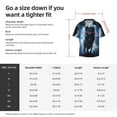 thumbnail image 7 of Xecao offers the Night Scene of Wolves for Men's Casual Short-sleeved Shirt, a button-up collared shirt with a pocket, perfect for beach vacations and yacht travel in the X-Large size., 7 of 7