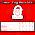 thumbnail image 2 of Gildan Men Merry Christmas Graphic T-shirt, Long Sleeve, Christmas Funny Xmas Printed White Tee, M, 2 of 5