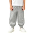 thumbnail image 3 of EnJoCho Kids Maroon Jogger Sweatpants, Soft Cotton Blend Fabric with Elastic Waistband, Comfy Casual Daily Sweat Trousers for Toddler Boys, 3 of 8