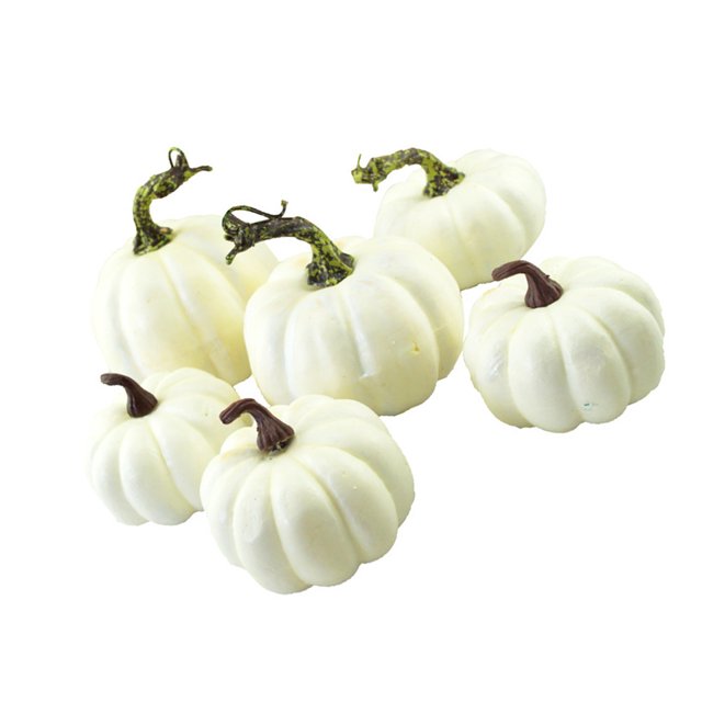 Monstrate 6 piezas de espumas DIY calabaza diseño de escena interesante accesorios de pintura decoración de Halloween accesorios de adorno de Kits de decoración para fiestas
