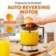 thumbnail image 5 of Elite Gourmet ETS740 BPA-Free Electric Citrus Juicer with 2 Cones, Compact, Large Volume, Pulp Control, Oranges, Lemons, Limes, Grapefruits with Easy Pour Spout, 1.2L, Black/Stainless Steel, 5 of 8