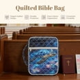 thumbnail image 4 of FOR U DESIGNS Galaxy Turtle Pattern Bible Case Multifunctional Bible Carrier Tote Bag Church Bags Bible Journaling Supplies Protective Church Organizer Holder Bag, 4 of 7