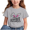 thumbnail image 4 of COM1950s Crop Top pour Enfants, T-Shirt Décontracté Ample à Manches Courtes Col Rond Confortable pour Adultes, 4 of 6
