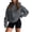 536#Gray, variant on Long Sleeve Drop Shoulder Plain Sweatshirt for Women Loose Fleece Oversized Y2K Hooded Pullover Casual Fall Streetwear Tops