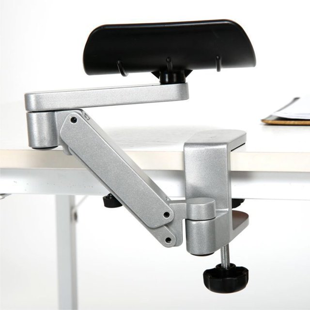 Soporte de reposabrazos ajustable Baoblaze Aleación de aluminio Plata