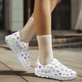 thumbnail image 2 of COEQINE Paw Star Colorful Women Tennis Shoes Cat Dog Puppy Footprint Fashion Sneakers Work Shoes Lightweight Mens Athletic Sneakers Footwear for Travel Outdoor Indoor, 2 of 7
