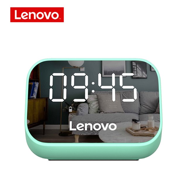 Reproductor de despertador de escritorio inalámbrico con altavoz compatible con Bluetooth (verde)