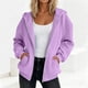 thumbnail image 1 of Neewe Hoodies Shirts for Women Early Fall Long Sleeve Tops Plain Outfits Tops Fashion Full Zip Tees 2025, 1 of 7