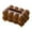 faux red walnut foot, variant on WeiLaiKeQi Tissue Box Cover Desktop Facial Tissue Holder for Bedroom Vanity Dining Room faux red walnut