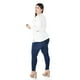 thumbnail image 3 of Blusa de encaje con torerita Roman Fashion /Tallas Extras, 162N (Blanco) blanco 40, 3 of 6