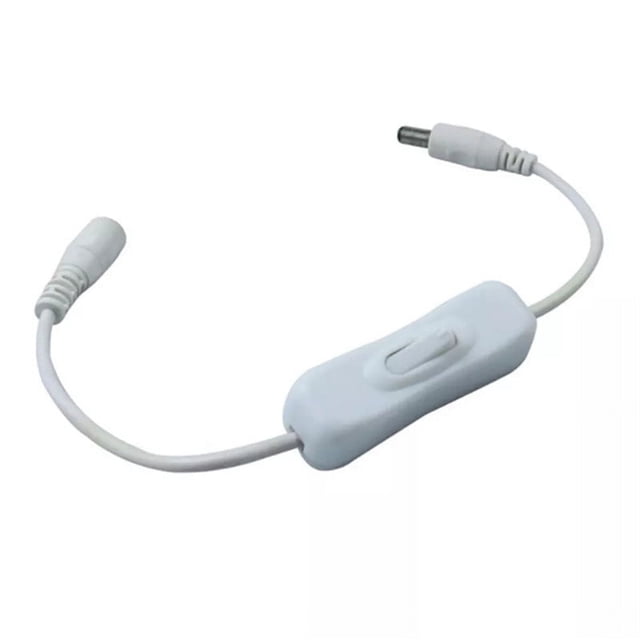 Línea de interruptor USB Línea de interruptor CC blanca Línea de interruptor CC de 5,5 x 2,1 Línea de interruptor de barra de luz Línea de interruptor negro