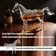 thumbnail image 2 of PatungKu Large Capacity 1000ml Glass Decanters Artistic Horse Shape Ideal for Whiskeys Bourbons Scotches Beverage Serving, 2 of 8