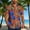 02 Brown, variant on Awdenio Mens Shirts Button Down Short Sleeve Shirt Summer Beach Aloha Shirt Theme Party Shirt