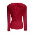thumbnail image 7 of Ltctricy Women's Lace Mesh Tops Long Sleeve V Neck See Through Floral Embroidery Slim T Shirts Going out Blouses Party Club Outfits, 7 of 7