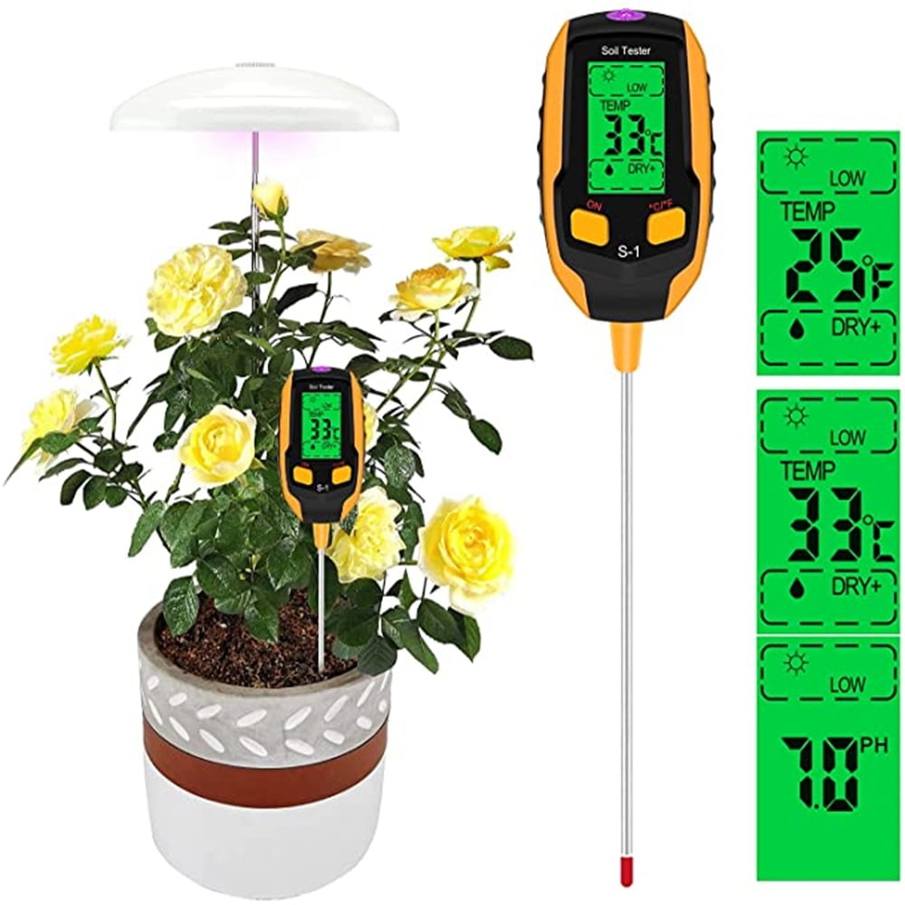 Kepooman 4-1 Soil Moisture PH Light Meter, Water Sensor for House Indoor Outdoor Plants, Soil Plant Moisture Meter, Test Kit for Garden Soil-Tester for Plant Testing Tools - Moisture Sensor, Orange Kepooman 4-1 Soil Moisture PH Light Meter, Water Sensor for House Indoor Outdoor Plants, Soil Plant Moisture Meter, Test Kit for Garden Soil-Tester for Plant Testing Tools - Moisture Sensor, Orange