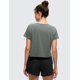 thumbnail image 2 of Remera CRZ YOGA de Algodón Pima Crop Relajada Gris Salvia Talle S, 2 of 4