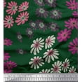 thumbnail image 1 of Soimoi Modal Satin Fabric Artistic Flower Printed Craft Fabric by the Yard 42 Inch Wide, 1 of 1