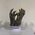 thumbnail image 4 of WHEANG Gloves Halloween Skeleton Gloves Werewolf Wolf Hand Gloves Wolf Gloves Halloween Gothic Cat Gloves Masquerade Devil Finger Gloves One Size Green, 4 of 7
